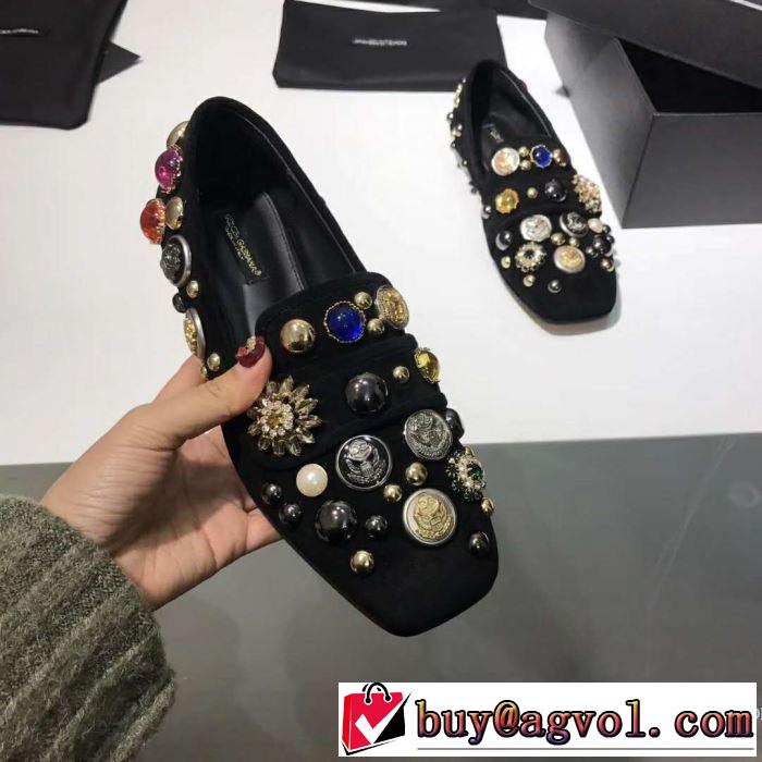 ドルチェ＆ガッバーナ Dolce&Gabbana 2色可選品質にこだわり 2018春夏新作 レディース シューズ