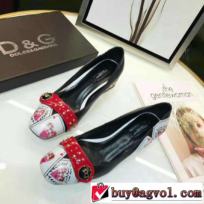 上質な素材採用ドルチェ＆ガッバーナ Dolce&Gabbana 2018春夏新作 2色選択可 太ヒール/スティックヒール