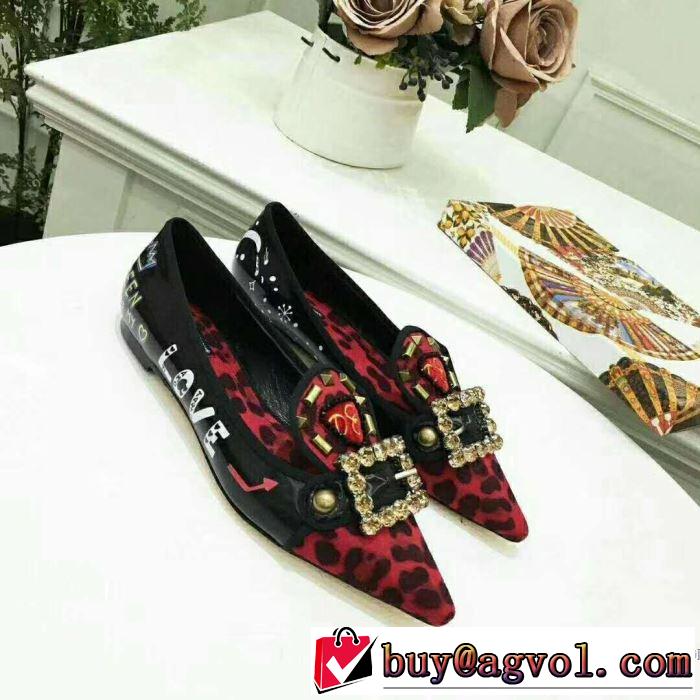 超人気大特価レディース シューズ 2色選択可ドルチェ＆ガッバーナ Dolce&Gabbana 2018春夏新作
