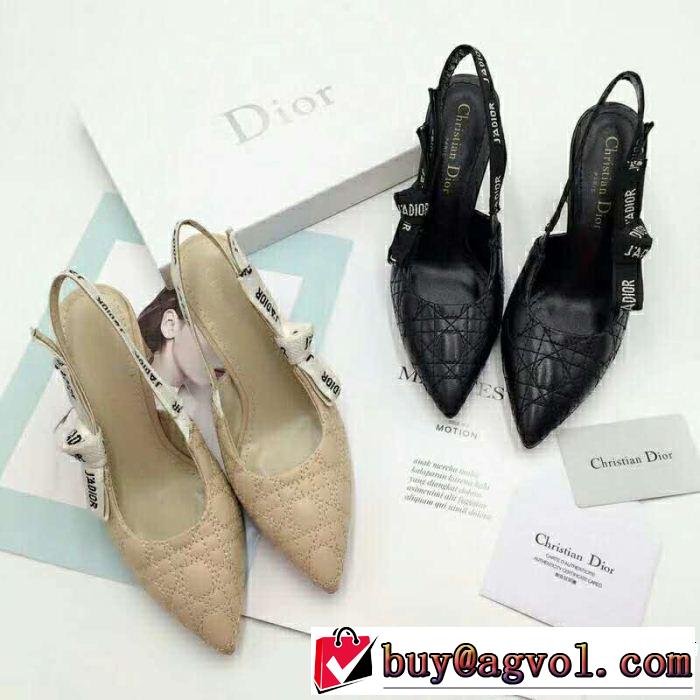 2018【SALE！】 ディオール DIOR 2色可選大人っぽい ハイヒール人目を引く存在感