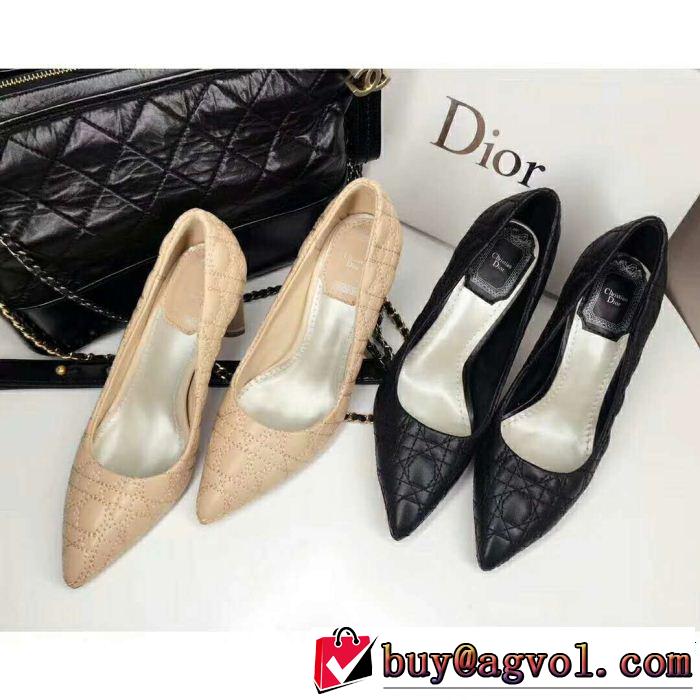 DIOR 2色可選 2018最高ランキングハイヒール超目玉新作 ディオール 有名人同じアイテム