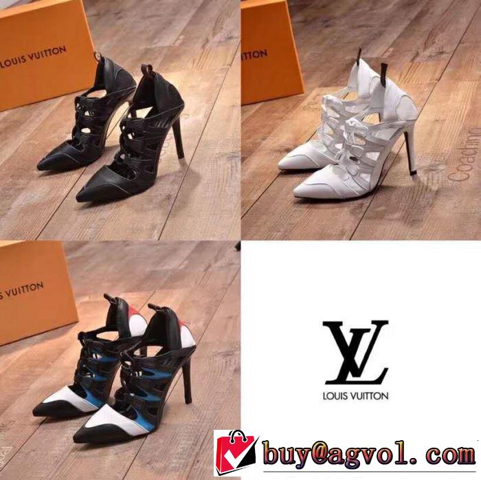 2018新品入荷 ルイ ヴィトン 大人気ブランド LOUIS VUITTON ハイヒール 3色可選注目美品