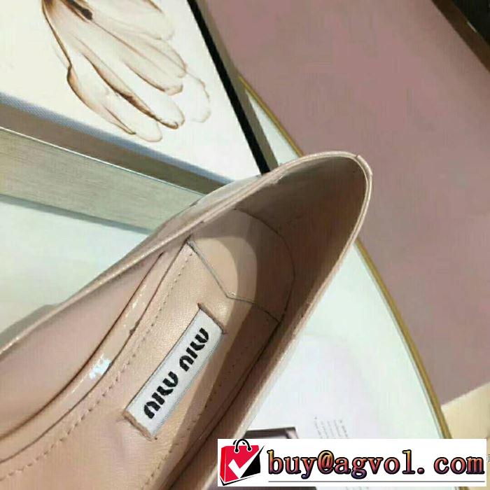 赤字価格 MIUMIU 2018春夏新作ハイヒール2色選択可ミュウミュウ