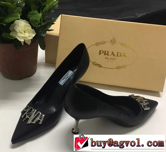 2018春夏新作 華やかさ満点 プラダ PRADA ハイヒール