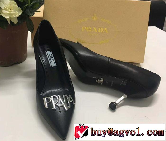 2018春夏新作 華やかさ満点 プラダ PRADA ハイヒール