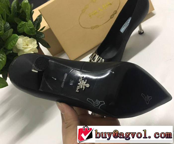 2018春夏新作 華やかさ満点 プラダ PRADA ハイヒール
