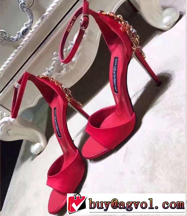 ドルチェ＆ガッバーナ Dolce&Gabbana 2018春夏新作 サンダル 3色可選 綺麗に決まるフォルム！