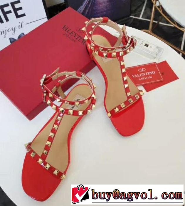 3色可選 赤字超特価高品質 ヴァレンティノ VALENTINO 2018春夏新作 サンダル
