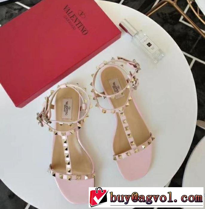 3色可選 赤字超特価高品質 ヴァレンティノ VALENTINO 2018春夏新作 サンダル