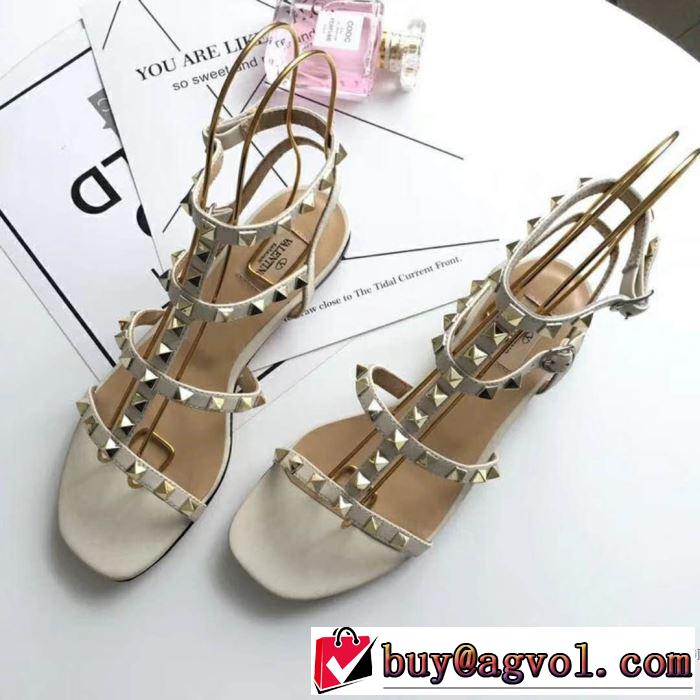 ヴァレンティノ VALENTINO 2018春夏新作 サンダル 3色可選 赤字超特価安い