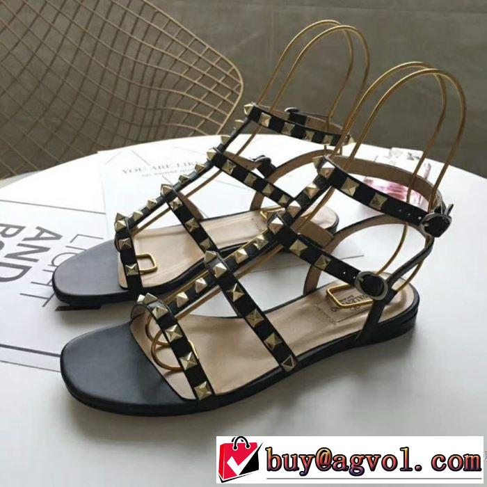 ヴァレンティノ VALENTINO 2018春夏新作 サンダル 3色可選 赤字超特価安い