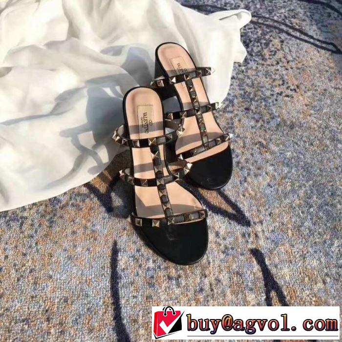 4色可選 ヴァレンティノ VALENTINO 2018春夏新作 サンダル 品質保証定番