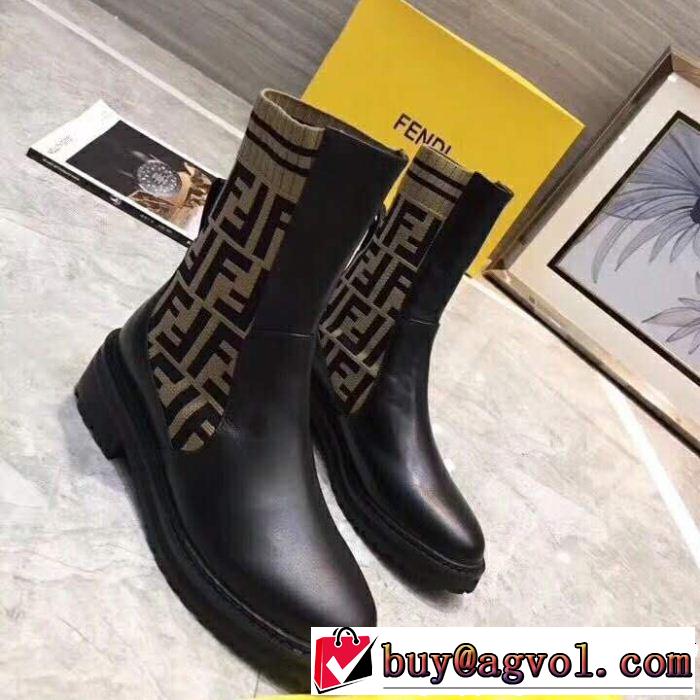  FENDI フェンディ秋冬超人気の最新作 目前の注目ブランド ショートブーツ 冬季限定販売