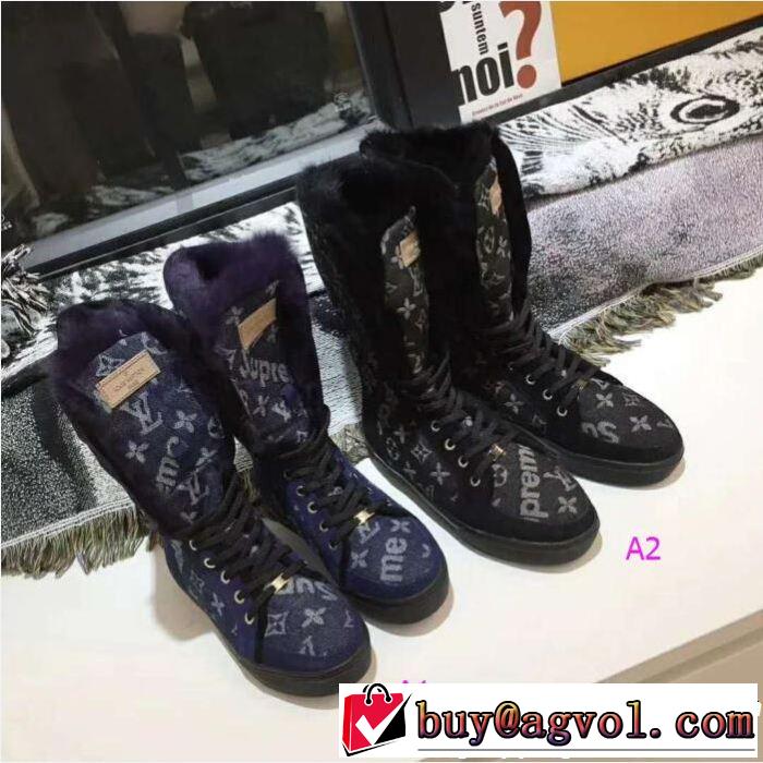  暖かな着心地  ルイヴィトン 2018新品入荷 LOUIS VUITTON ストリートファッション 2色可選 ショートブーツ
