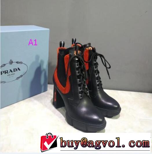  すっかり定番化 プラダ PRADA 2018秋冬の定番新品到来!   ショートブーツ 多色可選 お買い得