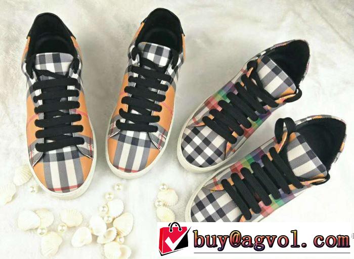 高品質な 2018春夏新作 スニーカー、靴 バーバリー BURBERRY 2色可選