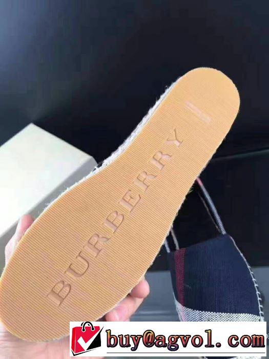 希少性の高い2色選択可ローヒールレディース シューズ バーバリー BURBERRY 2018春夏新作