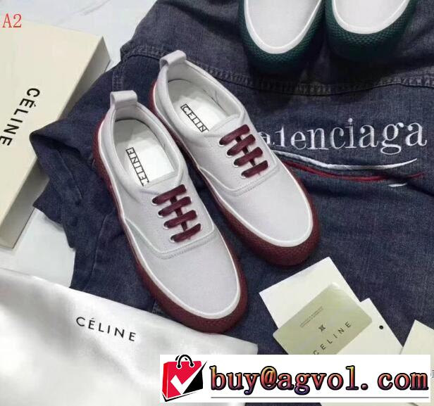 最近売れたアイテム セリーヌ CELINE 2色可選 2018春夏新作スニーカー、靴