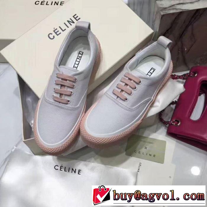 最近売れたアイテム セリーヌ CELINE 2色可選 2018春夏新作スニーカー、靴