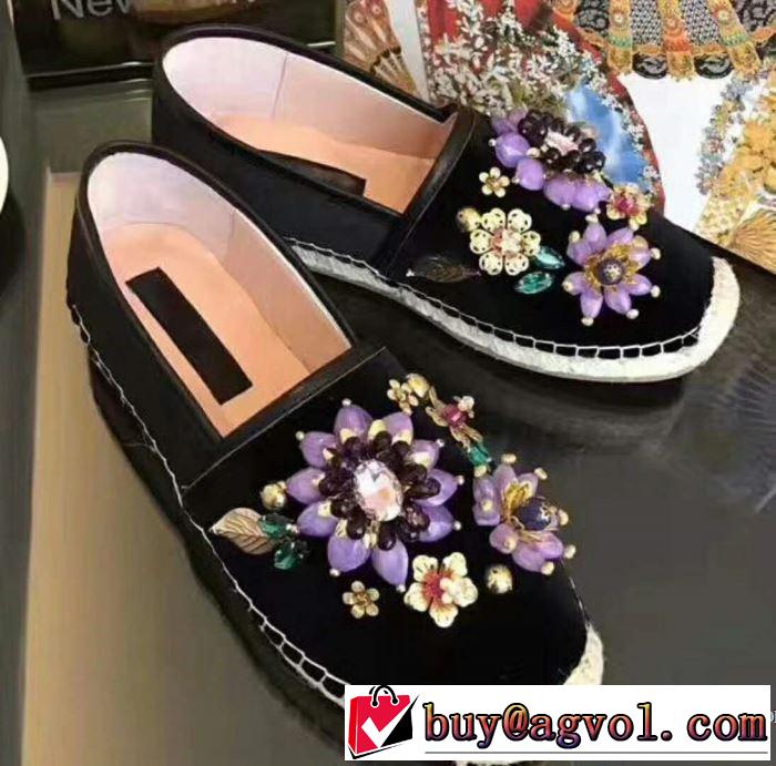 2色可選 2018春夏新作レディース シューズ 注目美品ドルチェ＆ガッバーナ Dolce&Gabbana