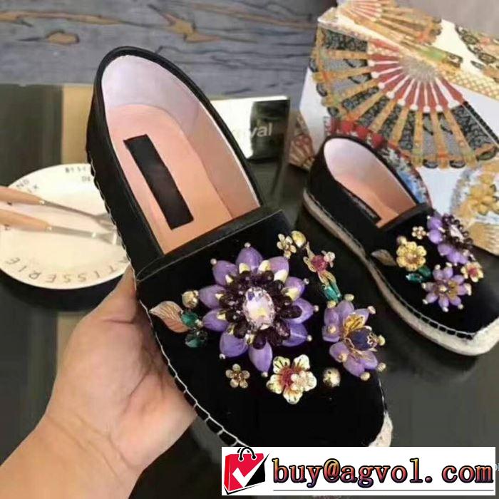 2色可選 2018春夏新作レディース シューズ 注目美品ドルチェ＆ガッバーナ Dolce&Gabbana
