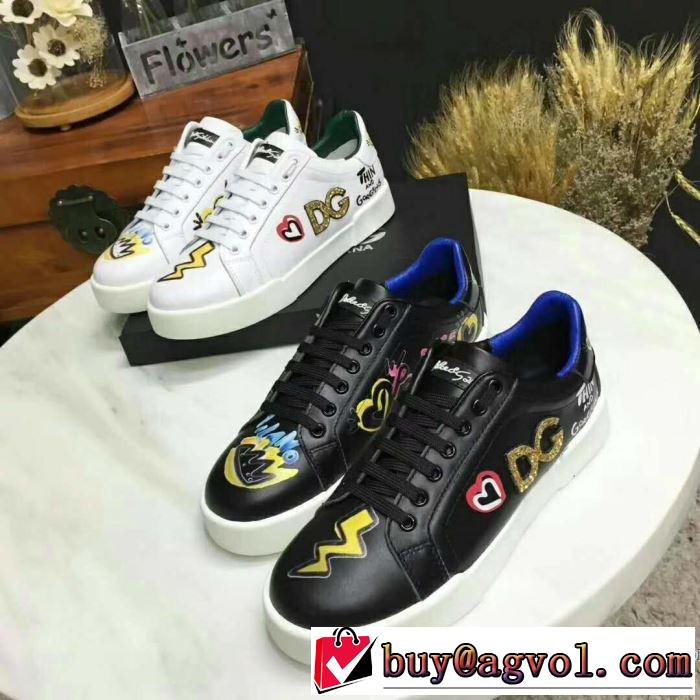 魅力をプラス 2018限定モデル ドルチェ＆ガッバーナ Dolce&Gabbana スニーカー、靴 2色選択可