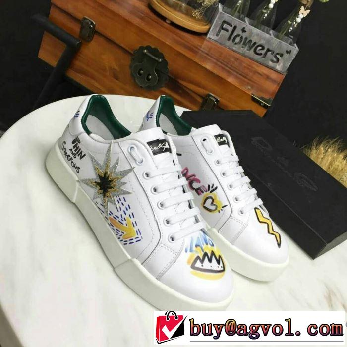 魅力をプラス 2018限定モデル ドルチェ＆ガッバーナ Dolce&Gabbana スニーカー、靴 2色選択可