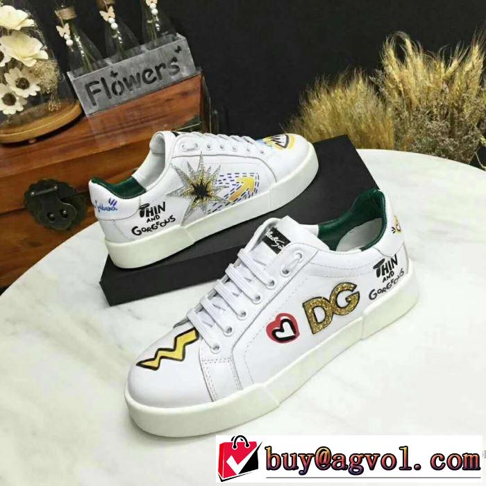 魅力をプラス 2018限定モデル ドルチェ＆ガッバーナ Dolce&Gabbana スニーカー、靴 2色選択可