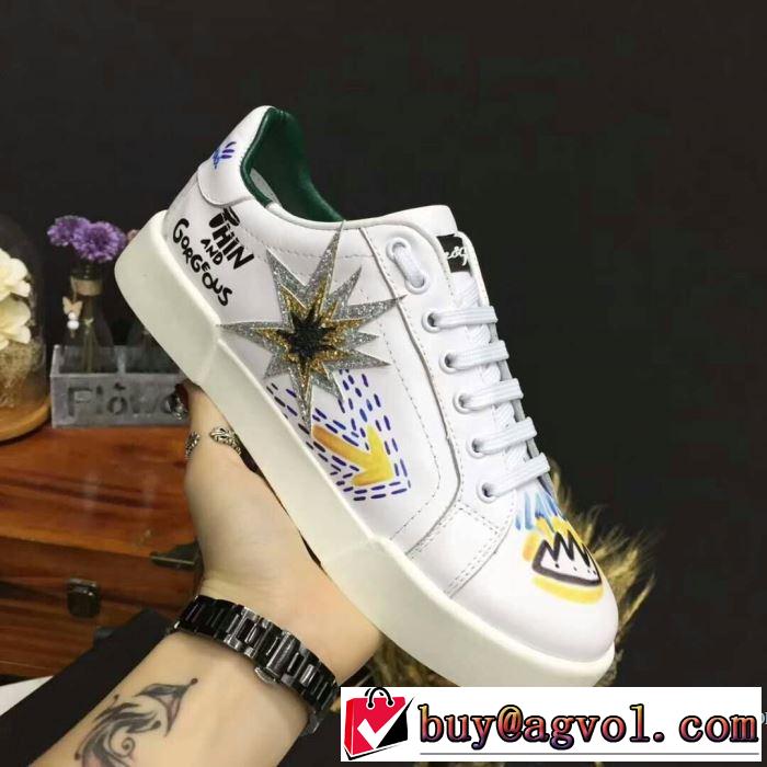 魅力をプラス 2018限定モデル ドルチェ＆ガッバーナ Dolce&Gabbana スニーカー、靴 2色選択可