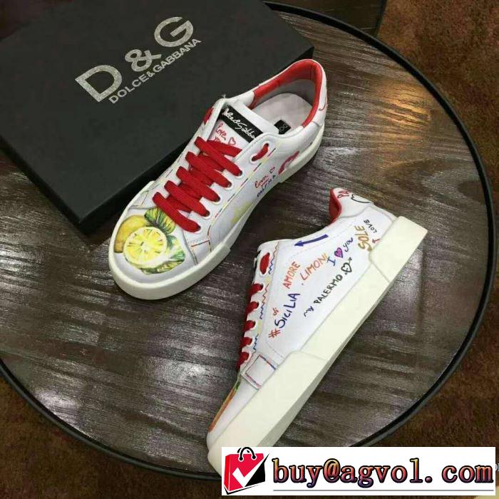 春夏超人気の最新作 ドルチェ＆ガッバーナ Dolce&Gabbana 2018年トレンドNO1 スニーカー、靴2色選択可