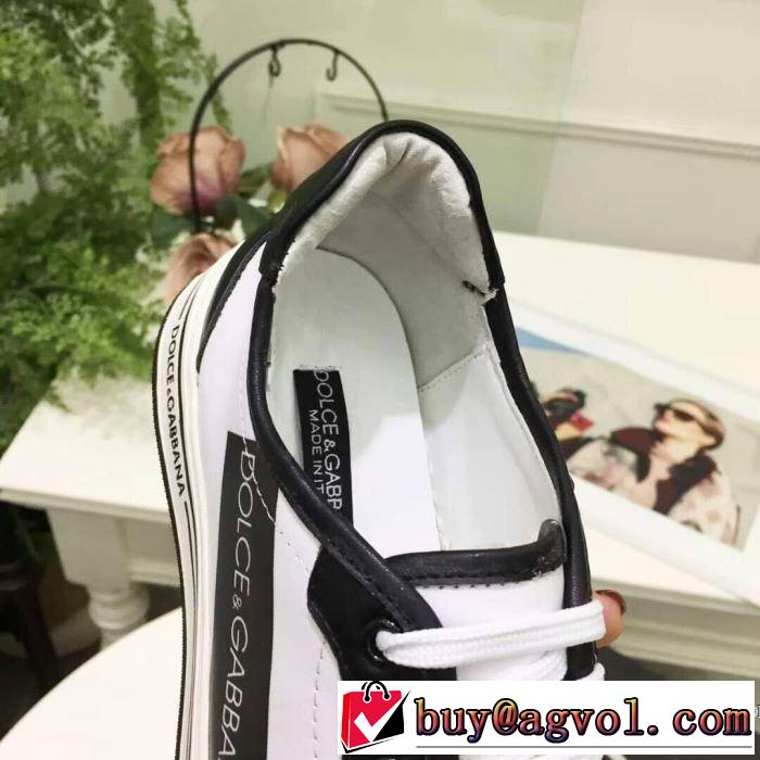 2色選択可2018春夏新作 ドルチェ＆ガッバーナ Dolce&Gabbana スニーカー、靴上品でベーシック