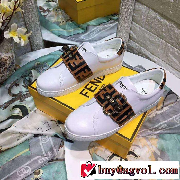 2018最高ランキング FENDI フェンディ ランニングシューズ 男女兼用 2色可選 数量限定再入荷