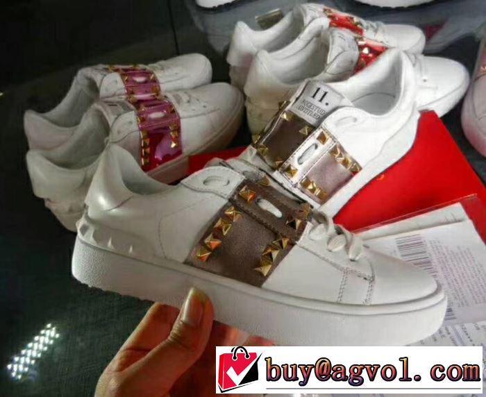 超お買い得 多色可選低めのヒール 2018春夏新作 ヴァレンティノ VALENTINO