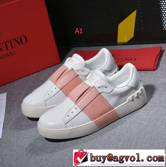 上品でファッション 男女兼用 超激安価格 3色可選 カジュアルシューズ  VALENTINO ヴァレンティノ