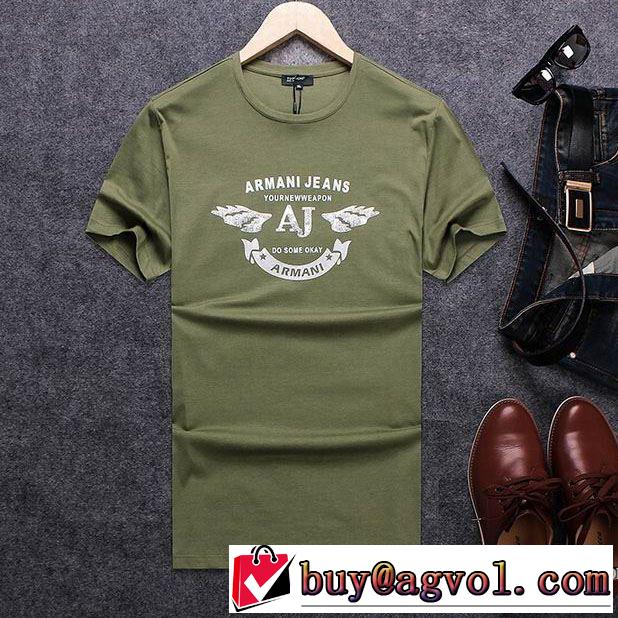 2018春夏新作 アルマーニ ARMANI 優しいフィット感 半袖Tシャツ 3色可選 SALE!今季