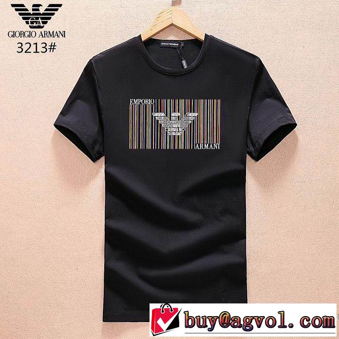 2018春夏新作 半袖Tシャツ 3色可選 しわになりにくい アルマーニ ARMANI 完売品！