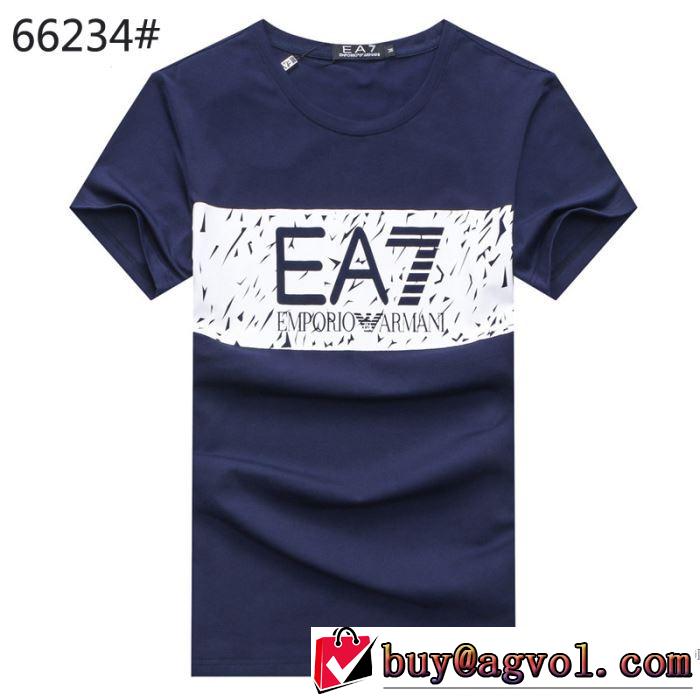 吸汗速乾 半袖Tシャツ 3色可選 2018春夏新作 上品キレイ アルマーニ ARMANI