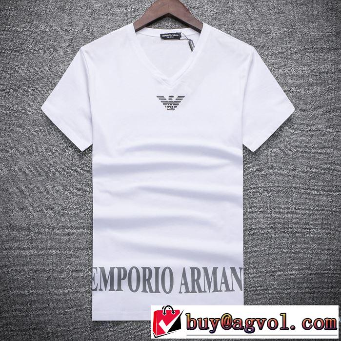 アルマーニ ARMANI 吸汗性に優れ 半袖Tシャツ 3色可選 2018春夏新作 １着は持つべき