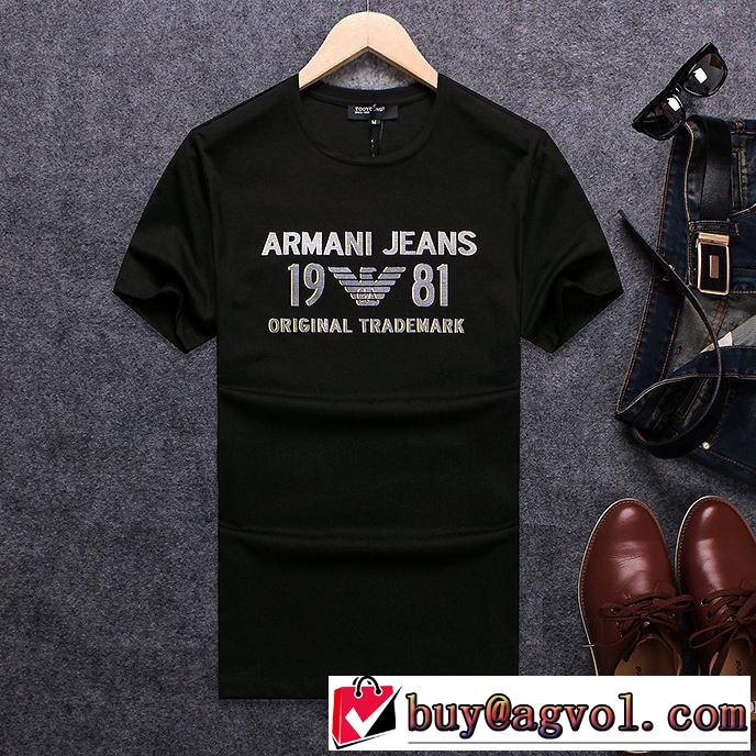 2018春夏新作 半袖Tシャツ 3色可選 しわになりにくい アルマーニ ARMANI お得な