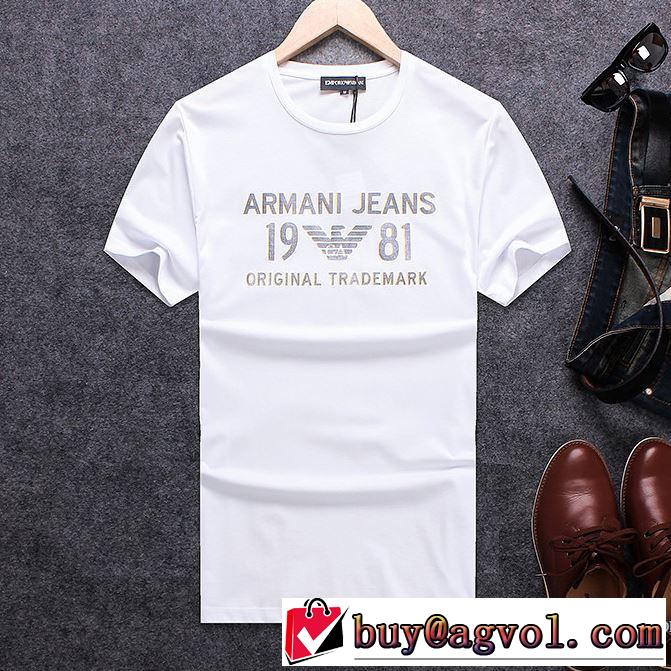 2018春夏新作 半袖Tシャツ 3色可選 しわになりにくい アルマーニ ARMANI お得な