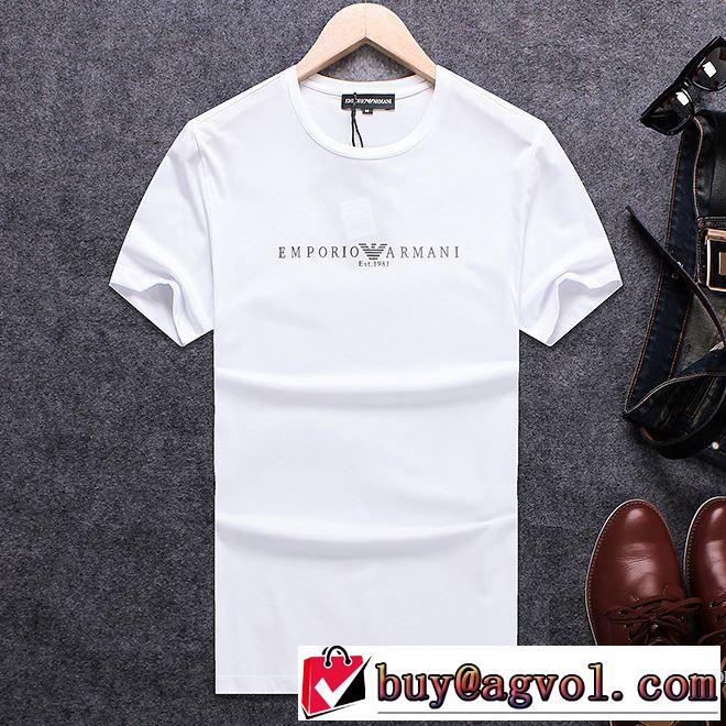快適な着心地 3色可選 2018春夏新作 アルマーニ ARMANI 話題の新作到着！ 半袖Tシャツ
