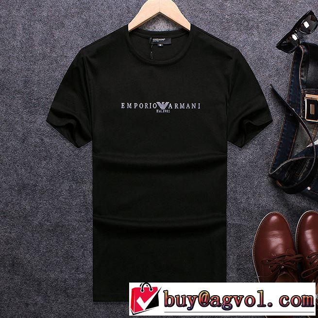 快適な着心地 3色可選 2018春夏新作 アルマーニ ARMANI 話題の新作到着！ 半袖Tシャツ