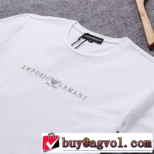快適な着心地 3色可選 2018春夏新作 アルマーニ ARMANI 話題の新作到着！ 半袖Tシャツ