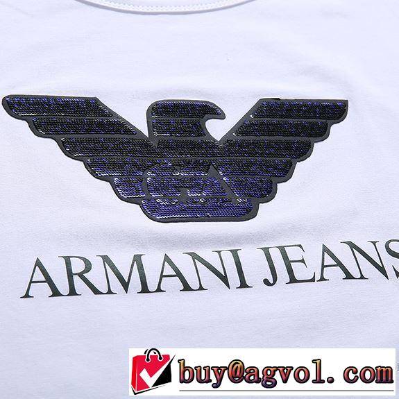 細身のシルエット 2色可選 2018春夏新作 アルマーニ ARMANI 半袖Tシャツ 圧倒的人気新着