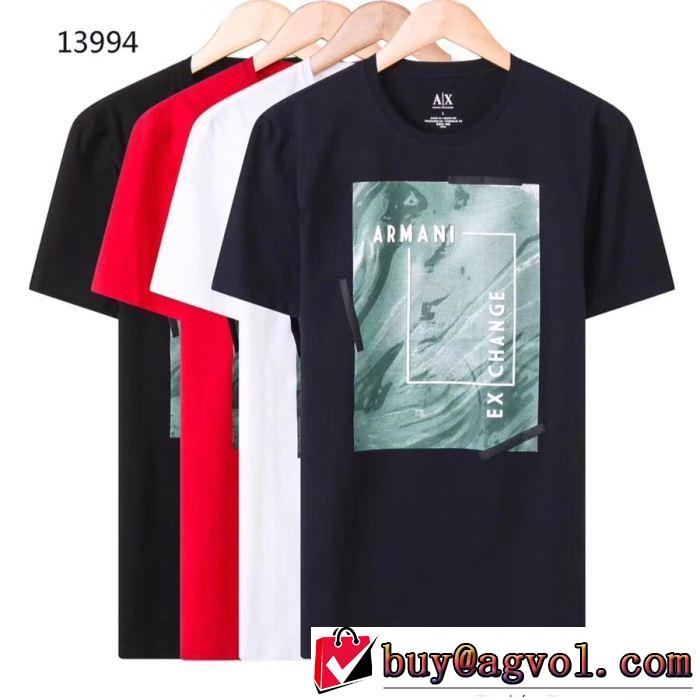 美品*入手困難 アルマーニ ARMANI 4色可選 半袖Tシャツ 絶妙な新商品