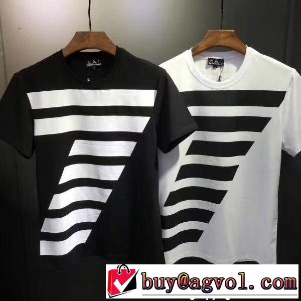 定番品質保証 2色可選 半袖Tシャツ今季新作登場  アルマーニ ARMANI 現代的な印象