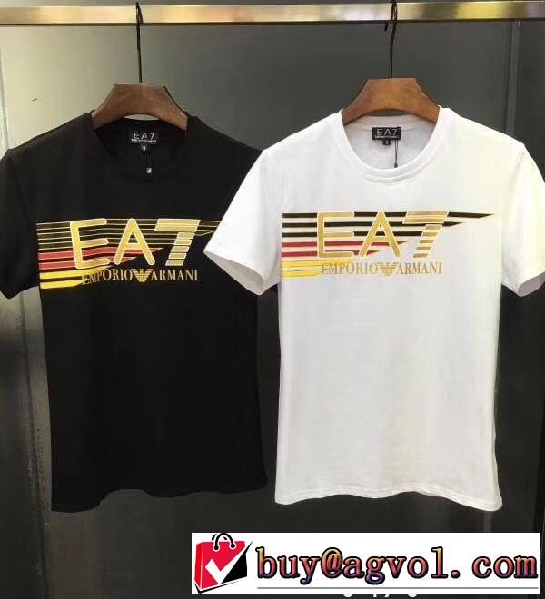 上品でファッション 半袖Tシャツ希少性の高い  2色可選 アルマーニ ARMANI 18ＳＳ美品