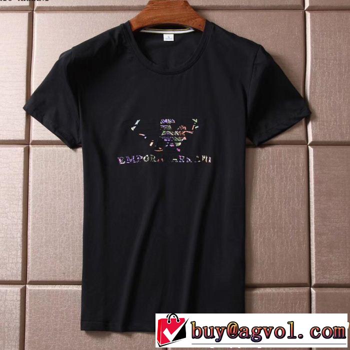 自然な肌触りアルマーニ ARMANI 2色可選 ファッショニスタ愛用半袖/Tシャツ