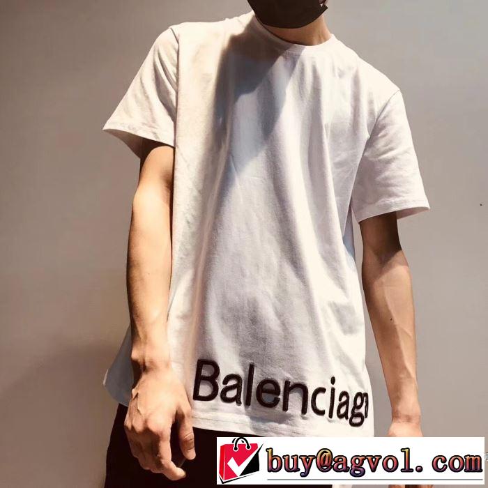 肌に馴染みやすい 2018春夏新作 超定番人気 半袖Tシャツ 2色可選 バレンシアガ BALENCIAGA