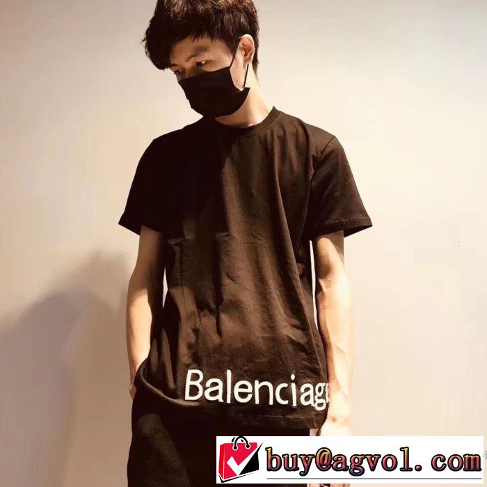 肌に馴染みやすい 2018春夏新作 超定番人気 半袖Tシャツ 2色可選 バレンシアガ BALENCIAGA